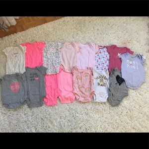 Onesies/diaper shirts/ baby girl